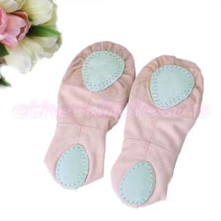 Pink Canvas Dance Ballet Shoes Toddler Girls Kids Child US Size 11 13 