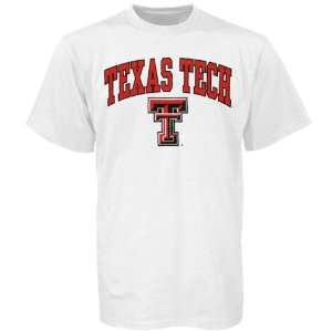  NCAA Texas Tech Red Raiders White Bare Essentials T shirt 