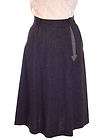   Skirt Charcoal Grey A Line Applique Details 1940S Waist 25 Small