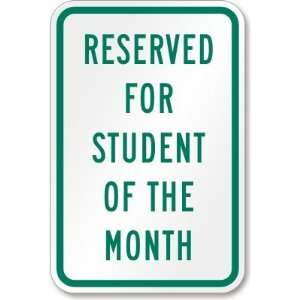  Reserved for Student of the month High Intensity Grade 