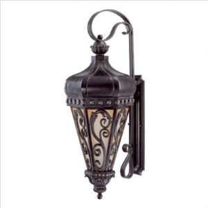   Lantern in Distressed Bronze Size 24.75 H x 9 W