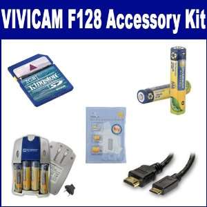  Vivitar ViviCam F128 Digital Camera Accessory Kit includes 