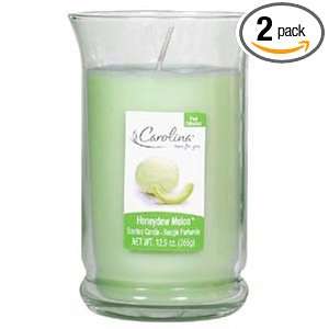  Carolina Jar Candles, Honeydew Melon Scent (Pack of 2 