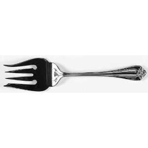 Reed & Barton Roseland (Stainless) Medium Solid Cold Meat Serving Fork 