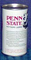 TIN IRON CITY PENN STATE LIONS 12/oz BEER CAN PULL TAB  