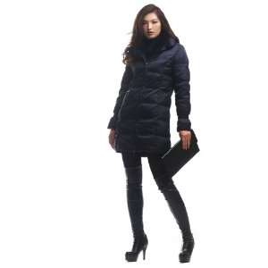 2011 Autumn Winter New Style Fur Collar Long Down Jacket Thicken Down 