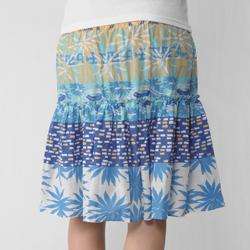 Apollo Juniors Tropical Print Smocked waist Skirt  