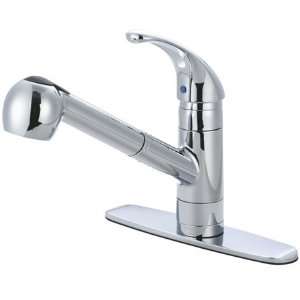  Brass PGS881NCLSP single handle pull out sprayer kitchen faucet