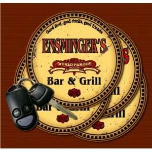  ENSMINGERS Family Name Bar & Grill Coasters Kitchen 