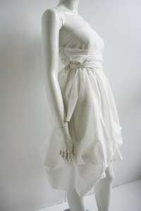NWT Faboo Tube White Cotton Dress $185 XS S  