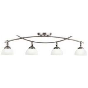  Bellamy Collection Pewter 4 Light Rail Ceiling Light