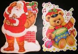 EUREKA Santa Claus and Teddy Bear Christmas Decorations  