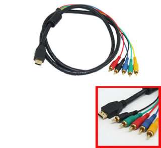 HDMI to 5 RCA Audio Video AV Cable Converter for HDTV  