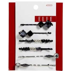  Elle Crystal Bobby Pins, 6 ct Beauty