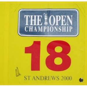   Els Signed 2000 St Andrew British Open Pin Flag