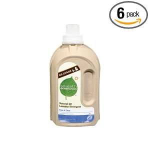 Seventh Generation, Liquid Laundry, 4X Free & Clear, 50.00 OZ (Pack of 