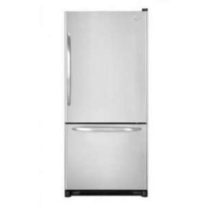 Depth Bottom Freezer Refrigerator with Adjustable Glass Shelves, Water 