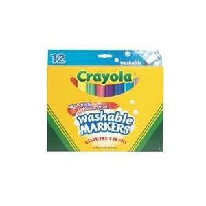  Crayola Washable Conical Tip Markers   Set of 12 Arts 