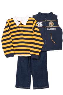 NWT Baby Togs Boys 3 pc vest and jeans set 091939915633  