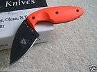 Ka Bar TDI Law Enforcement Knife 1480BO Blaze Orange Handles Black 