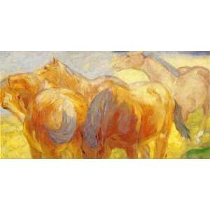  FRAMED oil paintings   Franz Marc   24 x 12 inches   Large 