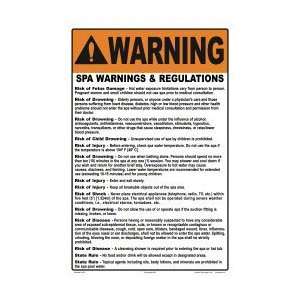  Sign Spa Rules Style B 4536Ws1218E