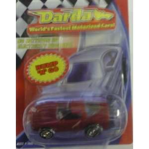  Darda Bump N Go Ultra Speed Red Corvette 1/64 Scale Toys 