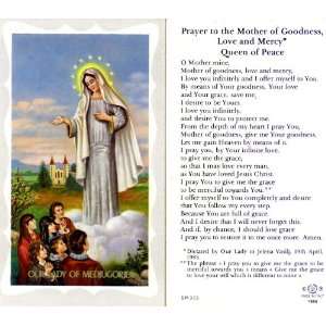  Our Lady of Medjugorje Prayer Holy Card (5P 315)   100 