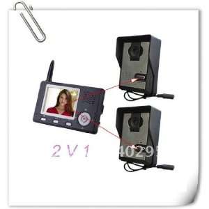    2 v1 wireless intercom video door phone systems