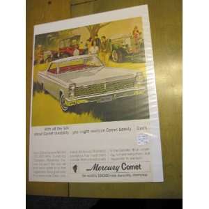  1964 MERCURY AUTOMOBILE PRINT AD 