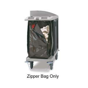 Rubbermaid Replacement Brown Zippered Vinyl Bag for Housekeeping Carts