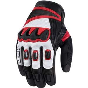  Icon Compound Short Mens Mesh On Road Motorcycle Gloves 