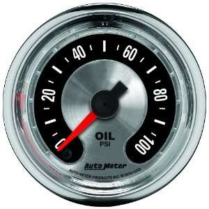  Auto Meter 1253 American Muscle 2 1/16 Oil Pressure Gauge 