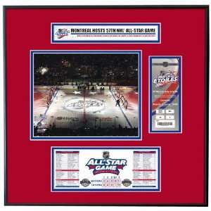 2009 NHL All Star Game Ticket Frame Jr.   Opening Ceremony   Montreal 