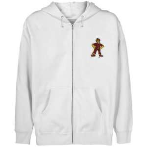  Iona College Gaels Youth White Logo Applique Full Zip 