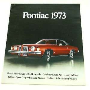  1973 73 DLX PONTIAC BROCHURE Grand Prix LeMans Firebird 
