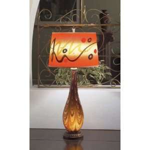   Art Glass Table Lamp with Night Light   Bruno Series