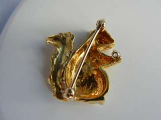 Maurice Guyot Squirrel Pin in 18k Yellow Gold  