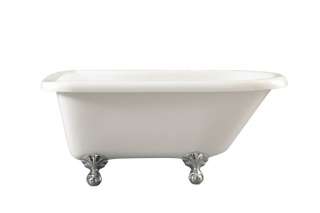 60in Claw Foot Tub With Brushed Nickel Claw Feet  