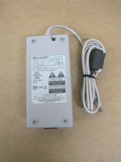 SHARP AC ADAPTER UADP A080WJPZ INPUT 110 240V OUTPUT12V 4.7A  