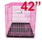 24 Small Folding Wire Dog Puppy Crate Cage Kennel 3 Doors Divider 