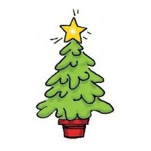  Potted Christmas Tree   Unmounted Rubber Stamps Arts 