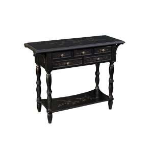  Antique Black Console Table By Stein World 58586