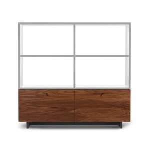  Spot on Square Roh Shelving in White and Walnut Furniture 