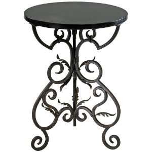 Black and Gold Finish 27 1/4 High Briony Side Table 