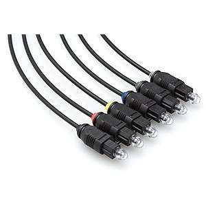  Hosa OPT 601 Fiber Optic Patch Bay cable Set Electronics