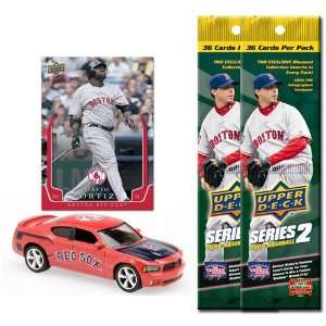 2008 MLB Dodge Charger w/ Trading Card & 2 Packs of 2008 Series 2 Fat 