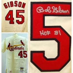  Bob Gibson Signed Jersey   Cooperown Collection Sports 