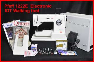 PFAFF 1222E ELECTRONIC SEWING MACHINE *IDT WALKING FOOT *GORGEOUS 