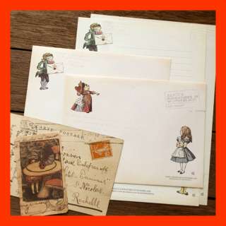 Alice in Wonderland Writing Paper With Envelopes D04  